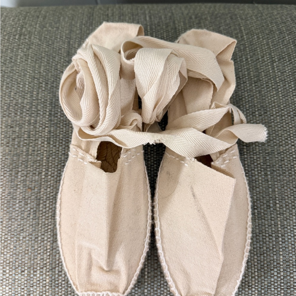 Women's Cream Canvas Espadrilles